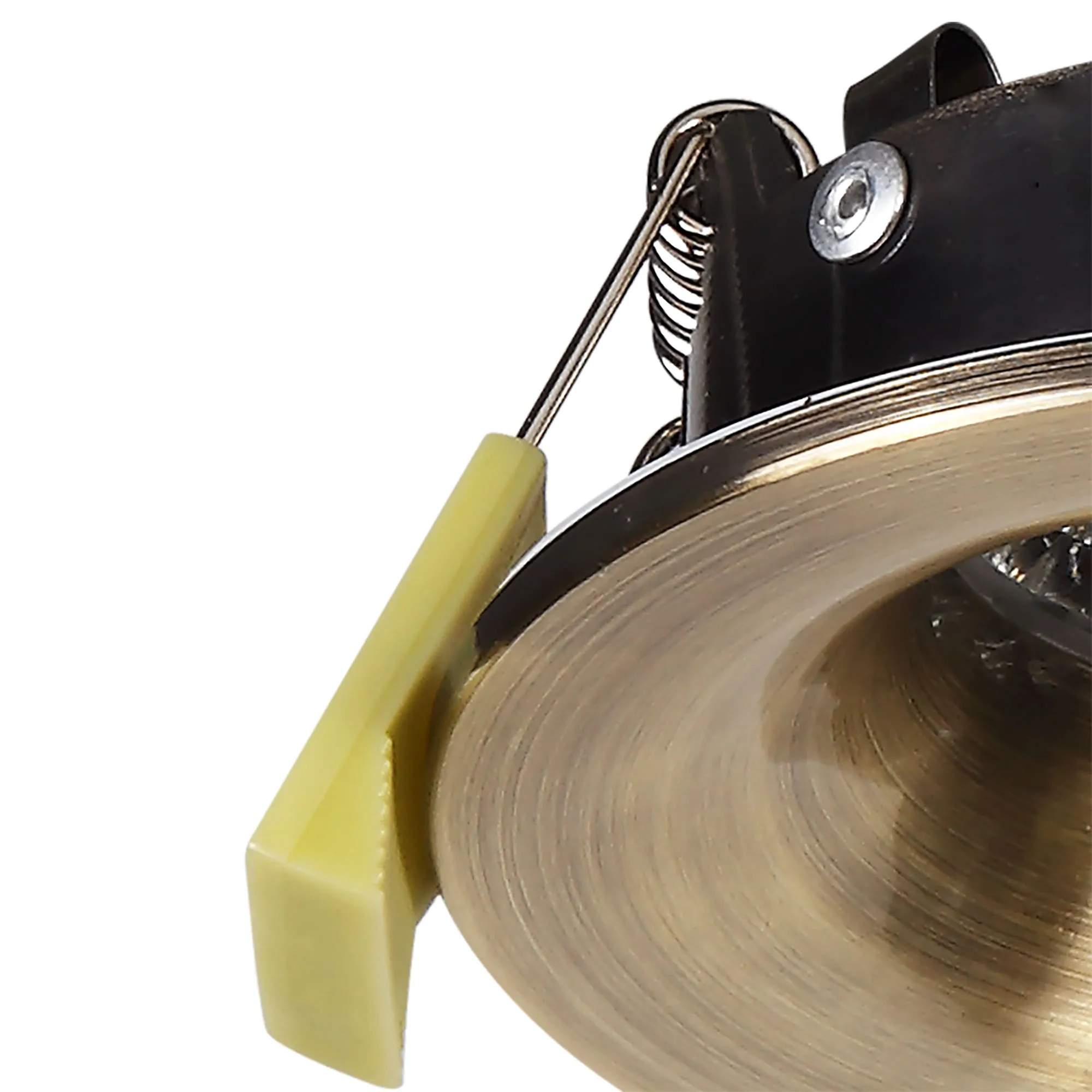 Bruve GU10 Recessed Round Antique Brass IP65 Downlighter, Cut-Out 68mm DX200404  Dlux Bruve IP65
